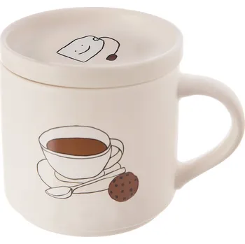 ORION Hrnek porc.+víčko čaj 0,45 l