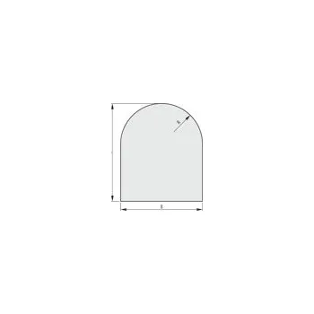 Sklo pod kamna 1000x1000x6 C