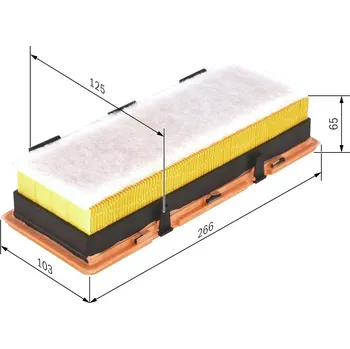 Vzduchový filtr Vzduchový filtr BOSCH 1 457 433 773