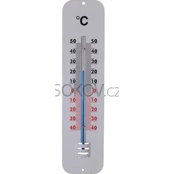 Domácí teploměr Exatherm Teploměr venkovní, Al deska bílá, 285 x 70 mm