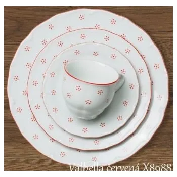 Šapo (šálek 250 ml + podšálek 15 cm) X8988 Valbella červená