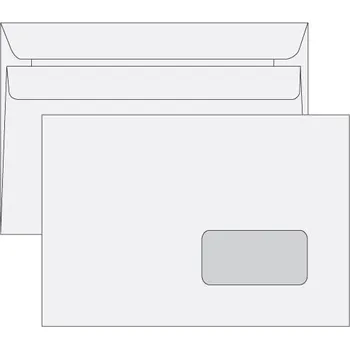 Obálka Obálka C5 samolepicí s okénkem - 100 ks