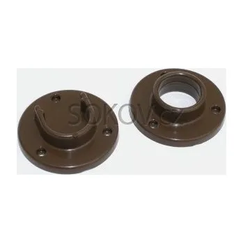 Růžice skříňová půlená hnědá