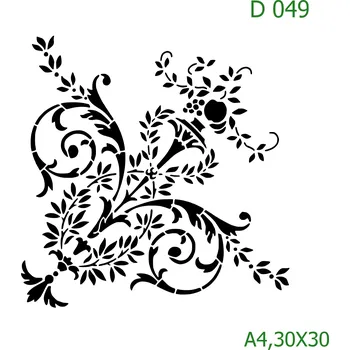 Šablona D 049 - 30 x 30 cm , Lepící fólie