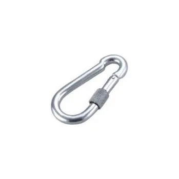 Tesařské kování Karabina hasičská s pojistkou DIN 5299D 100 x 10 mm Zn