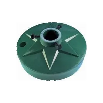 Stojánek na vánoční stromek Stojan na vánoční stromek kulatý plast zelený