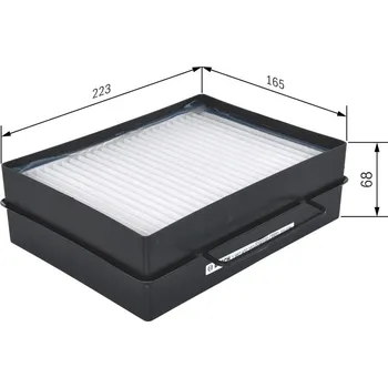 Ventilátor topení a klimatizace Filtr, vzduch v interiéru BOSCH 1 987 432 153