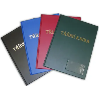 Desky na třídní knihu s okénkem - modrá