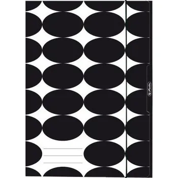 Desky s gumou A4, Just Black