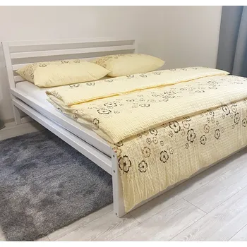 Povlečení Krepové povlečení žluté-květy rozměr povlečení cm: 140x200, 70x90