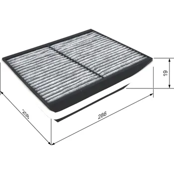 Ventilátor topení a klimatizace Filtr, vzduch v interiéru BOSCH 1 987 432 525