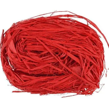 Stuha Přírodní lýko RAPHIA červená
