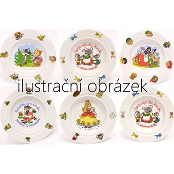Talíř Talíř dětský hluboký praporový pr. 20 cm, mix, Pohádky 1, I.j.