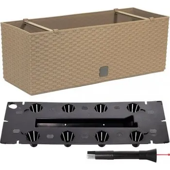 Květináč Truhlík samozavlažovací ratanový RATO CASE 50 cm mocca