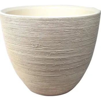 Květináč Obal keramický pr.33 cm antik-bílý