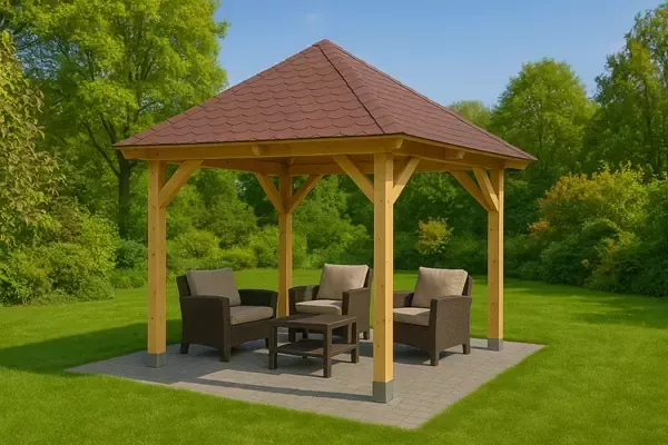 Dřevěná pergola Altán Borneo 265x265