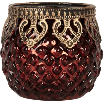 Svícen Clayre & Eef - Sklenička na čajovou svíčku 6GL5226