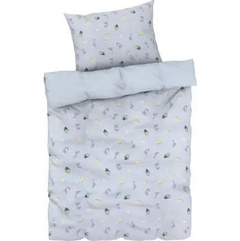 Povlečení Kuniboo Dětské svíticí ložní povlečení, 140 x 200 cm, 70 x 90 cm, modrá (1882)