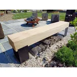 Noha k lavičce 15x25 cm, kovová - U