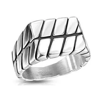 Prsten OPR0124-60 Pánský ocelový prsten