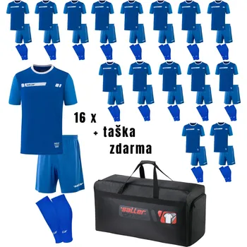 Saller RACER - Set 16x + taška zdarma BARVA: 100 modrá, Velikost: S -Výhodný klubový set 16 dresů + týmová taška zdarma