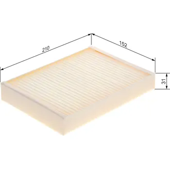 Ventilátor topení a klimatizace Filtr, vzduch v interiéru BOSCH 1 987 435 121