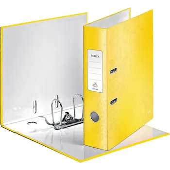Pákový pořadač Leitz 180° WOW - 8 cm, žlutá