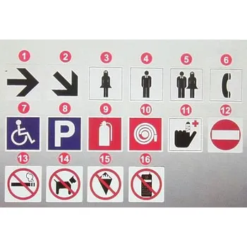 samolepka Samolepky orientační - 2