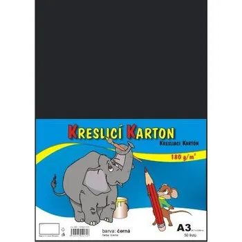 Kreslicí karton A3/180g černý