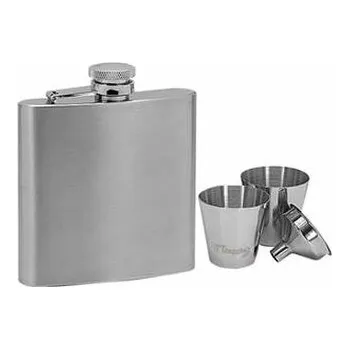 Placatka 97052 Ocelová kapesní lahev - placatka 180ml + 2 kalíšky 30ml a trychtýřek