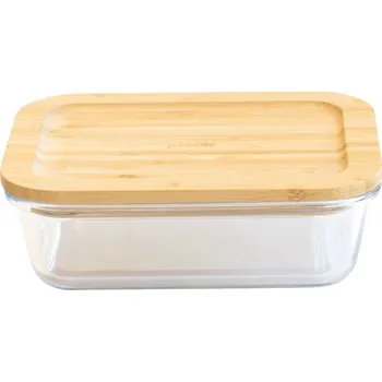 Dóza na potraviny Box na potraviny PKV-008 650 ml, sklo / bambus, Pebbly - doprava zdarma od 2999 Kč