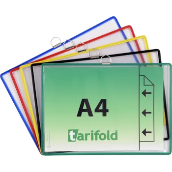 Závěsné ochranné kapsy s očkem A4s/5 ks - modrá