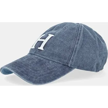 Kšiltovka Džínová baseballová čepice Hackett London tmavomodrá barva, s aplikací, HM042654 59X, vel. ONE SIZE