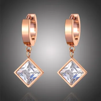 Náušnice Victoria Filippi Stainless Steel Ocelové náušnice se zirkony Zoe - chirugická ocel NAUE20157/19 Zlatá