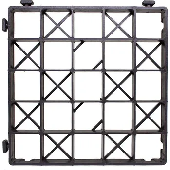 Venkovní dlažba Černá plastová zatravňovací dlažba H30 - 33,4 x 33,4 x 3 cm, 84127451