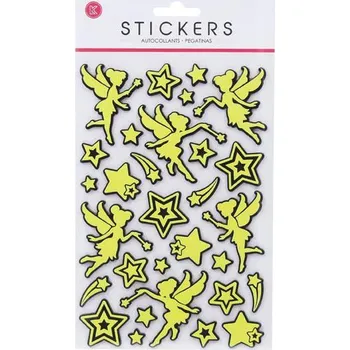 samolepka Samolepky W009654 svítící ve tmě 25x14,5cm Víla