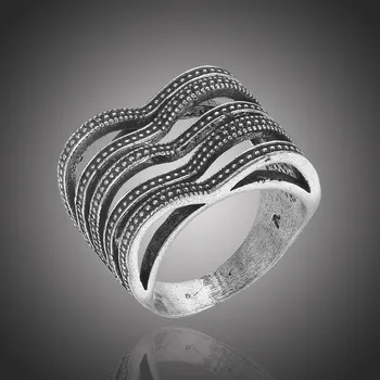 Prsten Éternelle Vintage prsten Maurice P1022 57 Černá