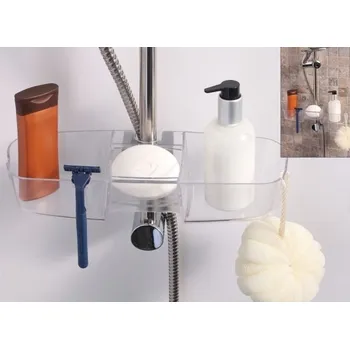 Drátěná police Polička na sprchu dural 9x33cm