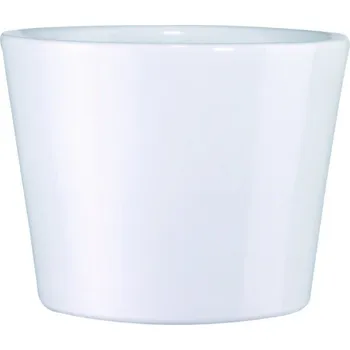 Květináč Obal keramický pr. 10 cm bílý