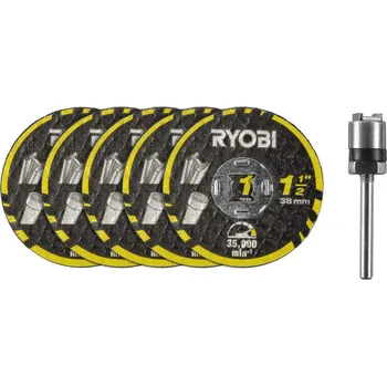 Dílna Ryobi 5ks sada 38mm kotoučů Twist Lock RAR301-6