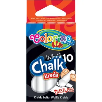 Křídy bílé 10ks Colorino