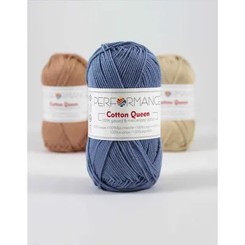 Příze Performance Bavlněná příze Cotton Queen 2141- modrá 50g 125m