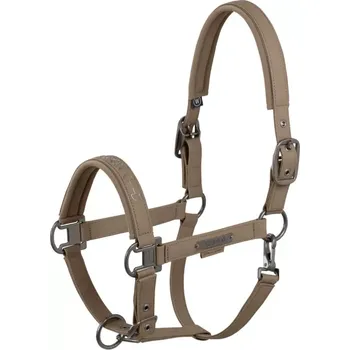 Ohlávka Eskadron Faux Leather Platinum 25, hnědá, Full