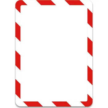 Kancelářský nábytek Samolepicí magnetický rámeček Magneto A4 červeno-bílý /2 ks
