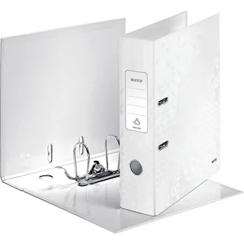 Pákový pořadač Leitz 180° WOW - 8 cm, bílá