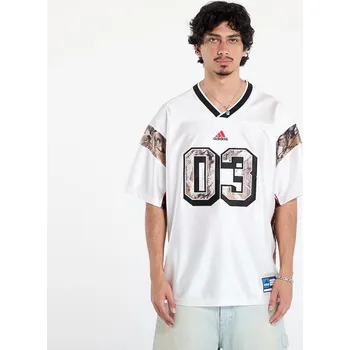 cyklistický dres Dres adidas Originals Camo Football Jersey Core White S