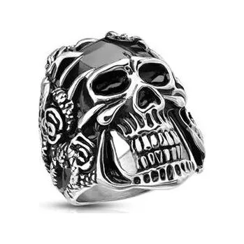 Prsten OPR1761-60 Ocelový prsten lebka