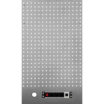 Děrovaná závěsná deska se zásuvkou Procarosa PROFI WGB-1324K Barva: Šedá