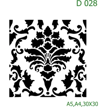 Šablona D 028 - 30 x 30 cm , Lepící fólie