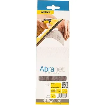 Brusný papír Mirka, výsek obdelník ABRANET ECO, 80x230mm, P80 (10ks/balení)